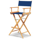 Photo of Telescope Casual Furniture TCL-1-NW-23C Tall Directors Chair - Natural Frame/Blue Canvas