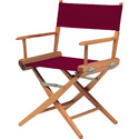 Photo of Telescope Casual Furniture TCL-2-NW-25C Medium Directors Chair - Natural Frame/Burgandy Canvas