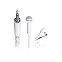Photo of Tascam TM-10LW Omnidirectional Lavalier Microphone with Screw Lock Connector/Matching Lapel Clip and Windscreen - White