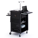 Photo of Bretford TCP23FF-BK PAL Multimedia Cart with Rubber Casters & 12-Outlet Electric
