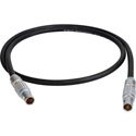 Photo of Laird TD-PWR4-1 RED Lemo 2-Pin Male to 4-Pin Male CUBE Teradek Power Cable - 1 Foot