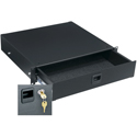 Photo of Middle Atlantic TD2LK 2RU Heavy Duty Rack Drawer with Lock - Textured