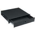 Photo of Middle Atlantic 2RU Rack Storage Drawer - Textured Black Powder Coat