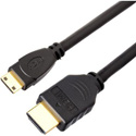 Teradek 11-0079 HDMI Cables (Male to Male) Type A - Mini-HDMI (Type C) to Full HDMI (Type A) / 12 inch