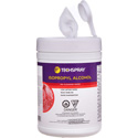Techspray 1610-100DSP Isopropyl Alcohol Pre-Saturated Wipes 5 x 8 Inch - Disposable Tub - 100 Pack