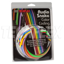 Photo of Techflex ASK0.25SC 1/4-Inch Audio Snake Cable Custom Kit - Standard Colors with Clear Heatshrink