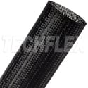 Techflex CCP2.00 2-Inch Flexo Clean Cut Tubing - Scissor Cut/Expandable Braided Sleeving - Black - 50 Foot