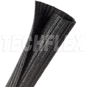 Photo of Techflex F6H1.38BK-75 F6 Heavy Duty Wrap-Around Hose & Cable Chafe/Abrasion Guard - 1 Inch - Black - 75 Foot Spool