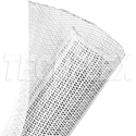 Photo of Techflex F6N2.00 2-Inch Flexo F6 Self-Wrapping/Split Tube/Semi-Rigid Braided & Non-Expandable Tubing - White - 50 Foot