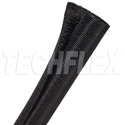 Photo of Techflex F6W0.75 3/4-Inch F6 Woven Wrap with Superior Elastic Flexibility - Black - 50-Foot