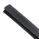 Techflex F6Z1.00BK 1-Inch F6 Ultra Flat Wrap-Around Design For Tight Space - Black - 25-Foot