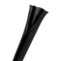 Techflex FWF0.75 3/4-Inch Flexo Wrap Flame Retardant Hook & Loop Bundling Sleeve - Black with White Tracer - 25 Foot