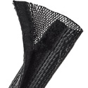 Techflex FWF1.25 1.25-Inch Flexo Wrap Flame Retardant Hook & Loop Bundling Sleeve - Black with White Tracer - 100-Foot