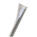 Techflex FWN0.50 1/2-Inch Flexo Wrap Expandable Open Weave Sleeve with Durable Hook & Loop - White - 100-Foot