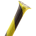 Photo of Techflex NSN0.50 1/2-Inch Flexo Non-Skid Expandable Sleeving - Black/Yellow - 100-Foot