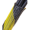 Photo of Techflex NSN1.50 1.5-Inch Flexo Non-Skid Expandable Sleeving - Black/Yellow - 200-Foot