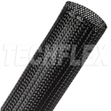 Techflex PTP1.50 1.5-Inch FLEXO PET Plus Lightly Coated & Non-Fray Expandable Sleeving - Black - 200-Foot