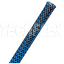 Techflex PTT0.31 5/16-Inch Flexo Tight Weave Extra Coverage & Protection - Black & Neon Blue Tracer - 1000-Foot