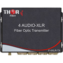 Thor Fiber F-4A-XLR-TXRX Four channel XLR Balanced Audio Over Fiber Transmitter/Receiver