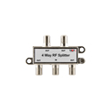Thor Fiber H-SP 1x4 Four-way Portable CATV RF Coax Multiplexer/Splitter/Combiner - 5 to 1000Mhz - 8dB Insertion Loss