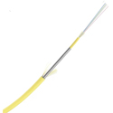 Photo of TiniFiber TF12-OS2-PL 12 Fiber OS2 250um Plenum Indoor Armored Fiber Optic Cable - Yellow - 1000 Foot