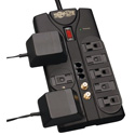 Photo of Tripplite TLP808TELTV 8 Outlet Surge Suppressor with F Coax Jacks