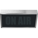 Photo of Titus LPL-HS Low Profile Horizontal Studio Warning Light - ON AIR in Silver Tone