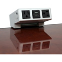 Photo of FSR TM-OT1CL-AC2CH-WHT On Table Mount for T6-LB-AC2CH Mount Pre-Wired