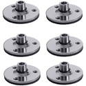 Photo of On-Stage Stands TM08C 5/8 Inch-27 Flange Mount with Pad - Chrome - 6-Pack