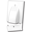 Photo of Vanco Hinged Bulk Cable Wall Plate (Single Gang White)