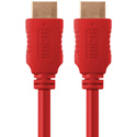Photo of Connectronics 28AWG High Speed HDMI Cable - 3 Foot Red