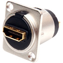 Photo of Connectronics HDMI 1.3 Feed Through D Series Chassis Mount Connector