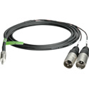 Photo of Connectronics Premium Y-Cable - 3.5 Stereo Male To 2 - XLR  Males -10ft
