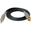 Connectronics Premium Mono Mini Male - RCA Male Audio Cable 10ft