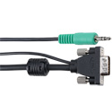 3 Foot Micro VGA with Stereo Audio Male-Male Cable