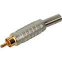 Photo of Connectronics Deluxe RCA Plug with Spring Strain Relief for 1/4 Inch O.D. Cable