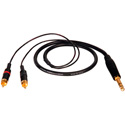 Photo of Connectronics Premium Y-Cable - 1/4 Inch Stereo Male To 2 - RCA Males -10ft