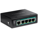 TRENDnet TI-B541 5-Port IP30 Industrial Gigabit PoE++ Powered DIN-Rail Switch with PoE Pass-Through