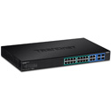 TRENDnet TPE-1620WS 16-port Gigabit Web Smart PoEplus Switch w/ 2 Shared Mini-GBIC Slots (16 PoEplus/2SFP Version v2.0R)