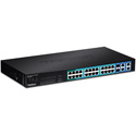 TRENDnet TPE-224WS 24-port 10/100Mbps Web Smart PoE Switch with 4 Gigabit Ports and 2 Mini-GBIC Slots (Version C1.1R)