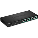 TRENDnet TPE-TG83 8-Port Gigabit PoE+ Switch - 65W PoE Power Budget - 16Gbps Switching Capacity - IEEE 802.1p QoS