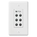 TOA ZM-9001 9000/9000M2 Remote Panel 6-Switches