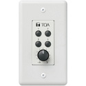 TOA ZM-9002 Remote Panel - 4-Switches and 1-Volume Control to 9000 Chassis Terminals