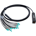 Photo of Camplex opticalCON MTP 12 to Twelve (12) LC Tactical Breakout Adapter - OM4 Multimode