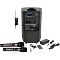 Photo of Galaxy Audio TQ8X-GTU QUEST 8 Battery Powered Portable Wireless PA System with 2 Wireless Handheld - 470-530 MHz