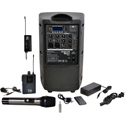 Galaxy Audio TQ8X-GTU-HVP5AB QUEST 8 Portable Wireless PA System with Wireless Handheld & Lav - 470-530 MHz