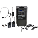 Photo of Galaxy Audio TQ8X-GTU-SVP5AB QUEST 8 Portable Wireless PA System with Wireless Headset & Lav - 470-530 MHz