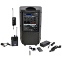 Galaxy Audio TQ8X-GTU QUEST 8 Battery Powered Portable Wireless PA System with Wireless Lav (A Freq) - 470-530 MHz