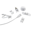 Photo of Tram TR-50 Lavalier Mic with Lectrosonics TA5F Negative Bias White