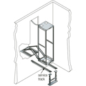 Photo of Middle Atlantic TRACKL AXS 2-3-Inches High Track Leveler Service Stand for AXS In Host Service Stand Series
